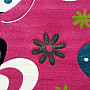 Dětský kusový koberec Motýlci růžový