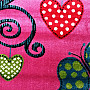 Dětský kusový koberec KIDS sovičky růžové