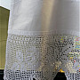 Bavlněná záclonka na poutka MARY 30cm