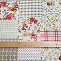 Dekorační látka RŮŽE MARTA patchwork