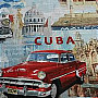dekorační látka CUBA retro design