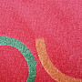 Kulatý koberec FIGARO red