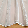 Vyšívaná luxusní záclona bílá káva - krém GERSTER 556/0840
