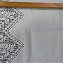 Bavlněná záclonka GLORY s háčkovanou krajkou 50 cm
