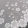Žakárová záclona A39000 bílé květy