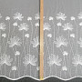 Luxusní vyšívaná záclona bílá s květy 11749/0001