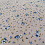 dekorační látka ELENA malé fialky modré