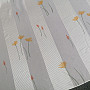 Voálová záclona bílá-pruhy s květy 829291/05