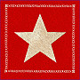 Gobelínový povlak na polštář RED STAR 1