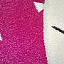 Dětský kusový koberec PASTEL Zajíček růžový