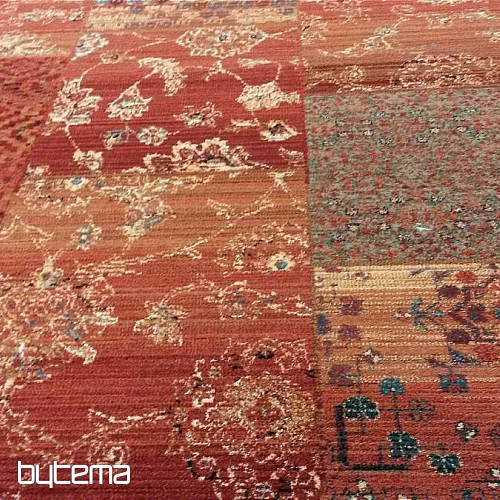 Luxusní vlněné koberce ROYAL PATCHWORK red