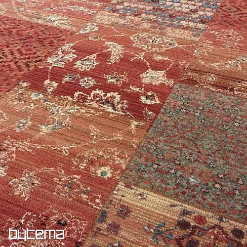 Luxusní vlněné koberce ROYAL PATCHWORK red
