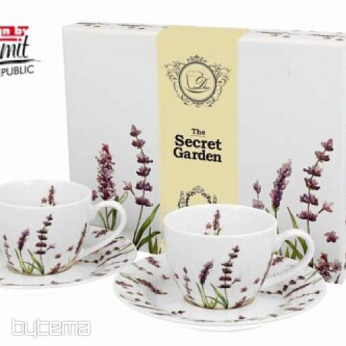 Porcelánové hrnky na espresso set 2 ks Lavender E šapo