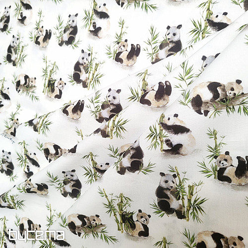 Bavlněná látka PANDA