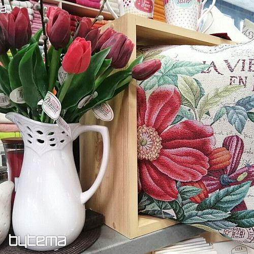 Váza KRAJKA DŽBÁNEK bílý