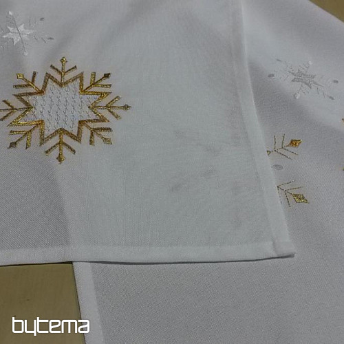 Vyšívané vánoční ubrusy a šály FANCY