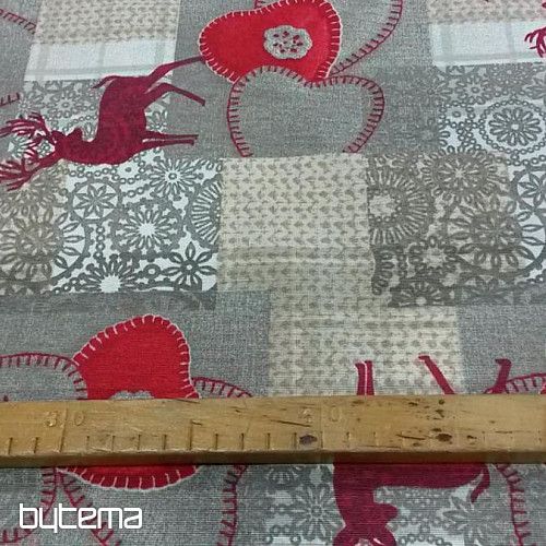 Vánoční dekorační látka TRICOT