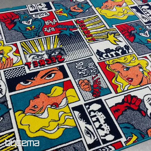 Designový koberec KOMIKS