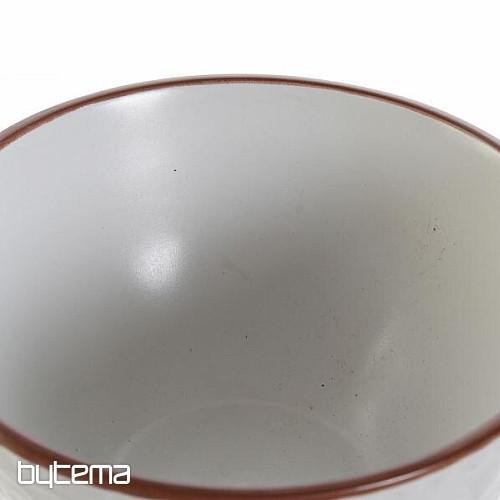 Miska WHITE RELIEF 14.7x7.7cm bílá