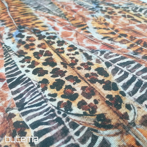 Dekorační látka Peří gepard