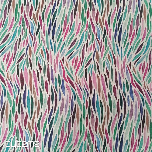 Dekorační látka Izaro fialovo-tyrkysové