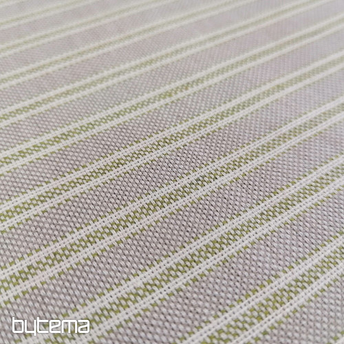 Dekorační látka Iris pruhy - zelené 66