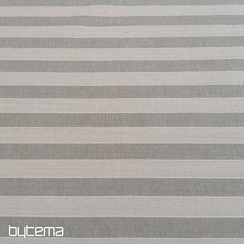Dekorační látka Trebol pruhy - béžové 2 cm 50