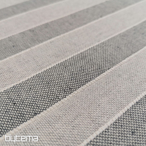 Dekorační látka Trebol pruhy - šedé 2 cm 72