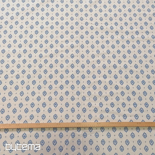 Bavlna s teflonovou úpravou - Lístky s bordurou