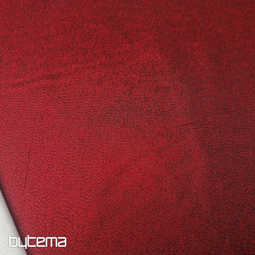 Vánoční dekorační látka Santa s lurexem bordó