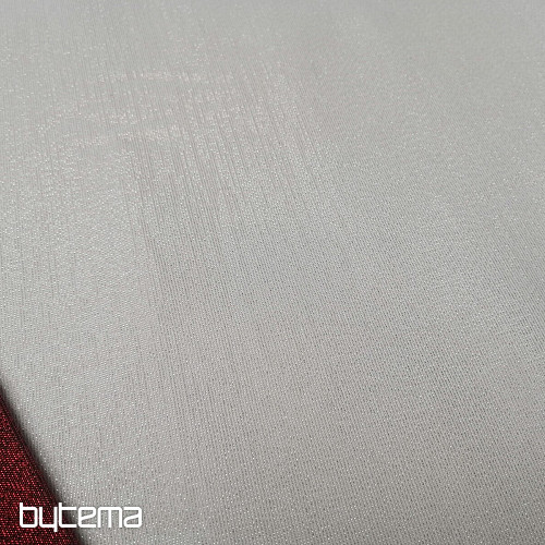 Vánoční dekorační látka Santa s lurexem bílo-stříbrná