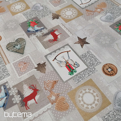 Vánoční dekorační látka Vánoční dekorace