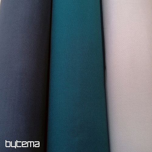 Bavlněná látka UNI tyrkys tmavá bavlna 220g