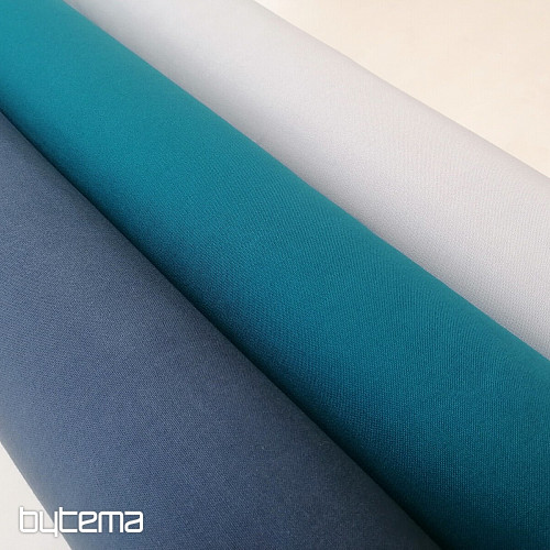 Bavlněná látka UNI tyrkys tmavá bavlna 220g