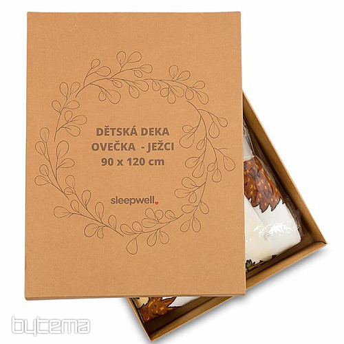 Dětská deka OVEČKA v dárkové krabici - JEŽEK