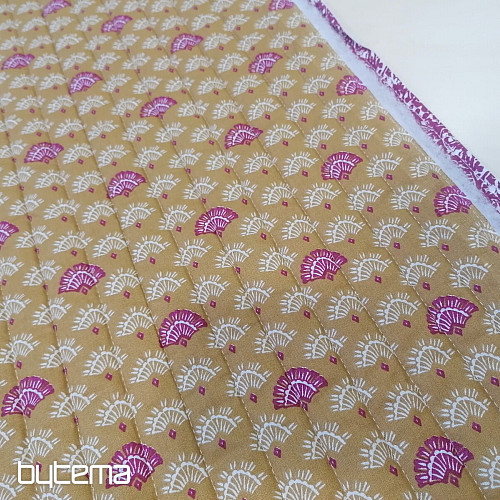 Dvojitá gázovina přošitá vatelínem - Gurmit moutarde