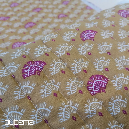 Dvojitá gázovina přošitá vatelínem - Gurmit moutarde