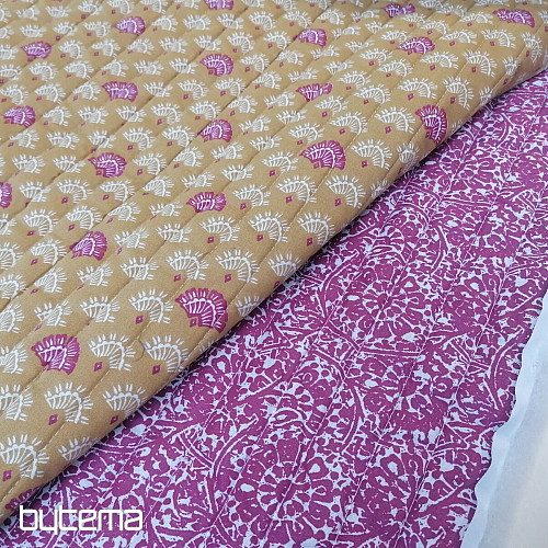 Dvojitá gázovina přošitá vatelínem - Gurmit moutarde