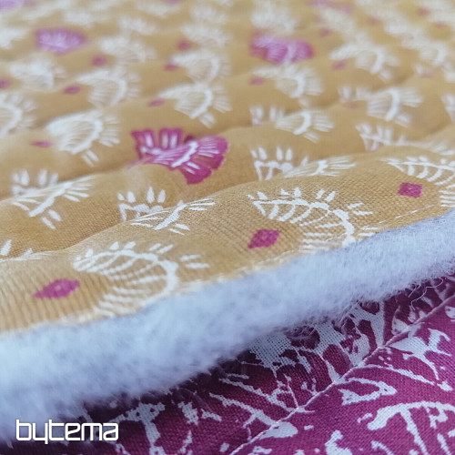 Dvojitá gázovina přošitá vatelínem - Gurmit moutarde