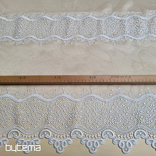 Luxusní vyšívaná záclona GERSTER 11786/0001
