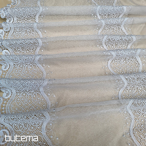 Luxusní vyšívaná záclona GERSTER 11786/0001