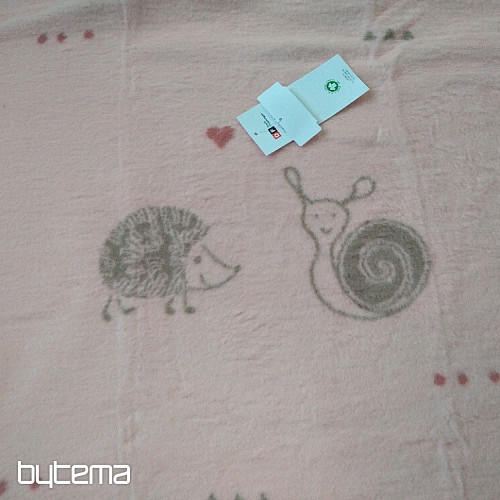 Dětská deka MAJA 1657/10 růžová 75x100