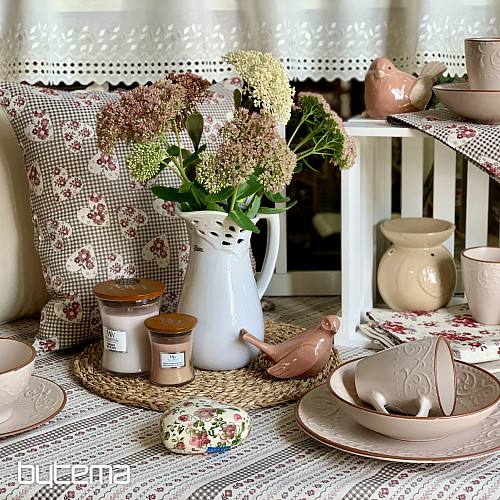 Ubrus a šál TOSCANA VALERY PATCHWORK bordo