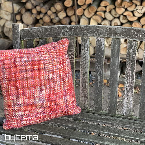 Luxusní dekorační polštář YARA RED červený