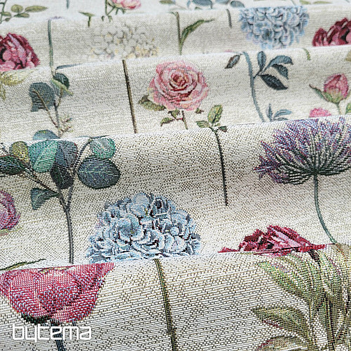 Gobelínová látka FLORES TIME