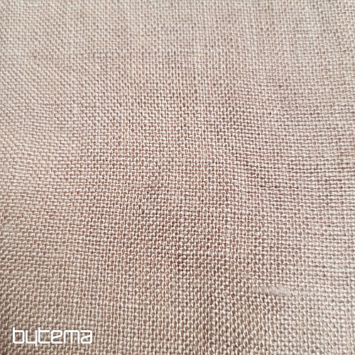 Lněná látka TEINTURE BÉŽOVÁ