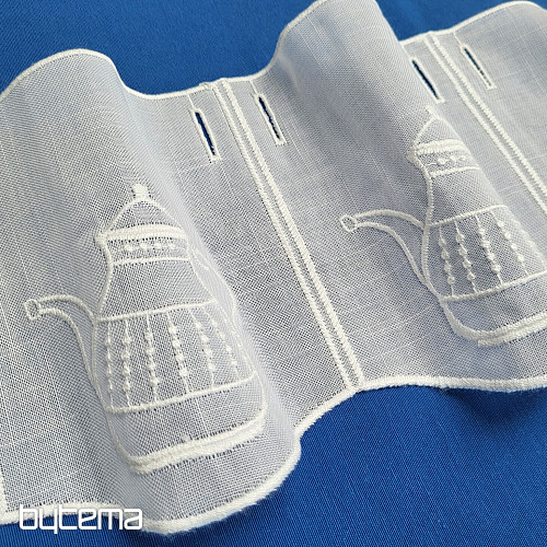 Záclona na vitrážku GERSTER 11679/019/0010 bílá