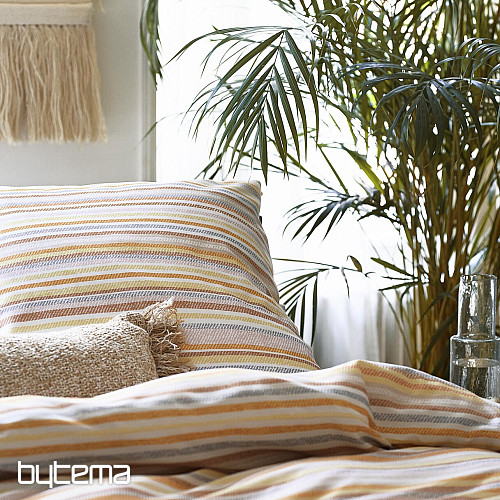 IRISETTE luxusní jemný krep EASY 8513-50 oranžové pruhy