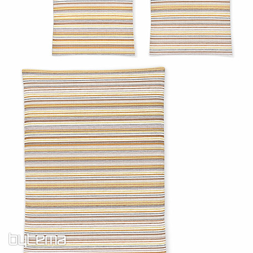 IRISETTE luxusní jemný krep EASY 8513-50 oranžové pruhy