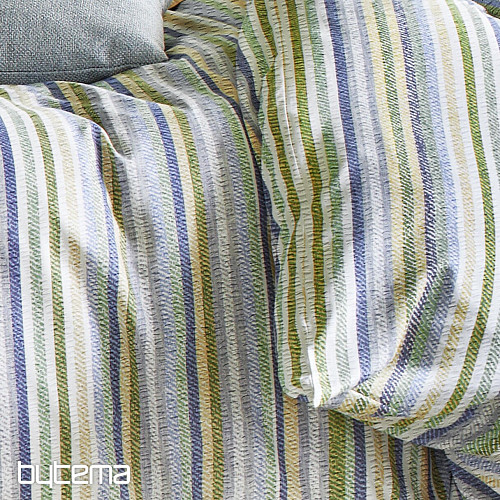 IRISETTE luxusní jemný krep EASY 8513-30 zelené pruhy